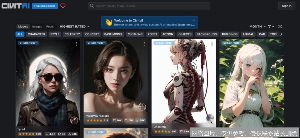 Civitai 是什么？从入门到进阶，一文搞懂全球最大 AI 模型社区怎么用、有什么用_https://ai.lansai.wang_AI词典_第1张