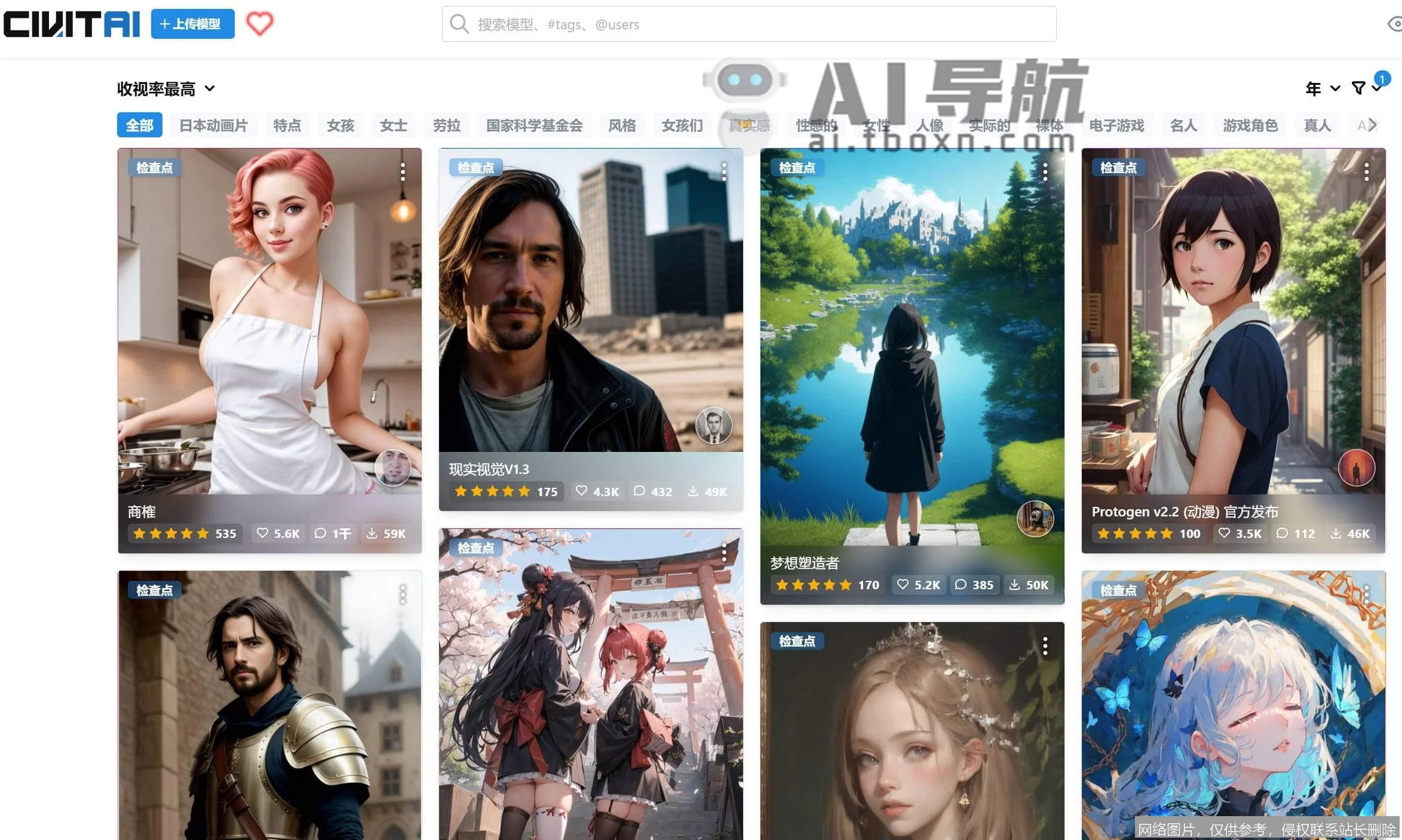 Civitai 是什么？从入门到进阶，一文搞懂全球最大 AI 模型社区怎么用、有什么用_https://ai.lansai.wang_AI词典_第3张